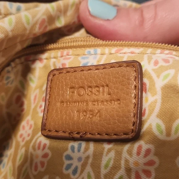 Fossil Canvas Crossbody Bag - Picture 6 of 6